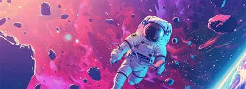 Malen Nach Zahlen Universum Malen Nach Zahlen Erwachsene Astronaut, 65x195 cm XXL Groß Acrylfarben Ölgemälde, DIY Malen Nach Zahlen Kinder Anfänger Set Bastelset für Wand Dekor (Ohne Rahmen) -H699 von Kggyele