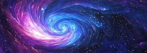 Malen Nach Zahlen Universum Malen Nach Zahlen Erwachsene Galaxie, 35x105 cm XXL Groß Acrylfarben Ölgemälde, DIY Malen Nach Zahlen Kinder Anfänger Set Bastelset für Wand Dekor (Ohne Rahmen) -H584 von Kggyele