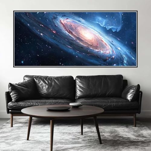 Malen Nach Zahlen Universum Malen Nach Zahlen Erwachsene Galaxie, 70 X 35 cm XXL Groß Acrylfarben Ölgemälde, DIY Malen Nach Zahlen Kinder Anfänger Set Bastelset für Wand Dekor (Ohne Rahmen) -H511 von Kggyele