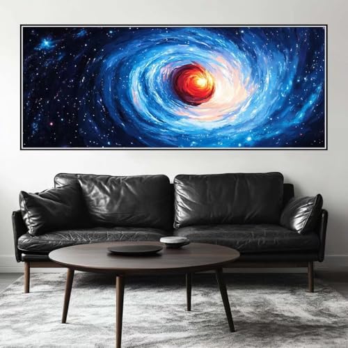 Malen Nach Zahlen Universum Malen Nach Zahlen Erwachsene Galaxie, 75 X 30 cm XXL Groß Acrylfarben Ölgemälde, DIY Malen Nach Zahlen Kinder Anfänger Set Bastelset für Wand Dekor (Ohne Rahmen) -H437 von Kggyele