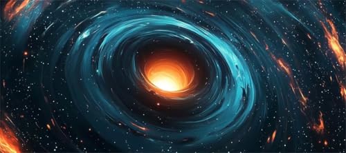 Malen Nach Zahlen Universum Malen Nach Zahlen Erwachsene Galaxie, 90 X 45 cm XXL Groß Acrylfarben Ölgemälde, DIY Malen Nach Zahlen Kinder Anfänger Set Bastelset für Wand Dekor (Ohne Rahmen) -H175 von Kggyele