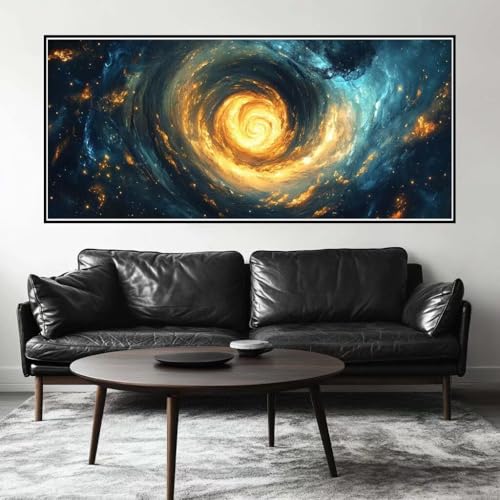 Malen Nach Zahlen Universum Malen Nach Zahlen Erwachsene Galaxie, 90 X 45 cm XXL Groß Acrylfarben Ölgemälde, DIY Malen Nach Zahlen Kinder Anfänger Set Bastelset für Wand Dekor (Ohne Rahmen) -H723 von Kggyele