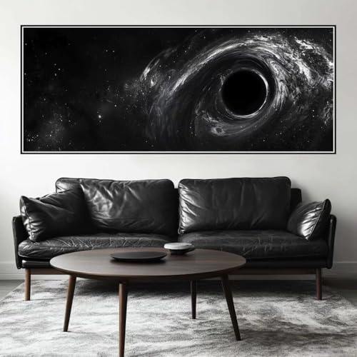 Malen Nach Zahlen Universum Malen Nach Zahlen Erwachsene Schwarzes Loch, 100 X 40 cm XXL Groß Acrylfarben Ölgemälde, DIY Malen Nach Zahlen Kinder Anfänger Bastelset für Wand Dekor (Ohne Rahmen) -H427 von Kggyele