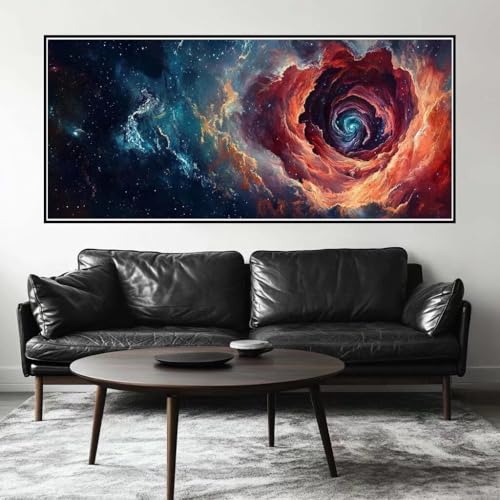 Malen Nach Zahlen Universum Malen Nach Zahlen Erwachsene Weltraum, 90 X 45 cm XXL Groß Acrylfarben Ölgemälde, DIY Malen Nach Zahlen Kinder Anfänger Set Bastelset für Wand Dekor (Ohne Rahmen) -H620 von Kggyele