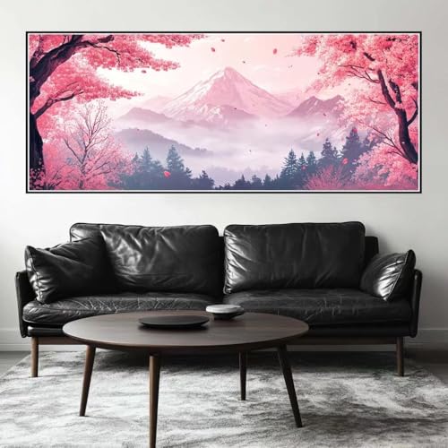 Malen Nach Zahlen Wald Malen Nach Zahlen Erwachsene Landschaft, 50 X 20 cm XXL Groß Acrylfarben Ölgemälde, DIY Malen Nach Zahlen Kinder Anfänger Paint by Numbers Set für Wand Dekor (Ohne Rahmen) -H562 von Kggyele