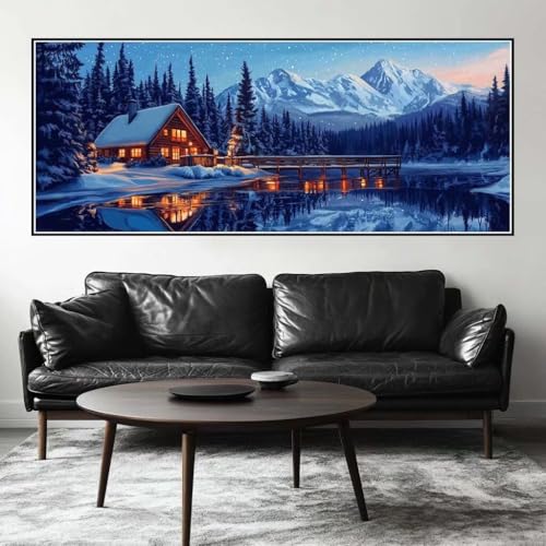 Malen Nach Zahlen Wald Malen Nach Zahlen Erwachsene Landschaft, 75 X 30 cm XXL Groß Acrylfarben Ölgemälde, DIY Malen Nach Zahlen Kinder Anfänger Paint by Numbers Set für Wand Dekor (Ohne Rahmen) -H516 von Kggyele