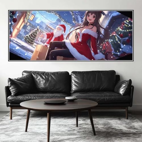 Malen Nach Zahlen Weihnachten Malen Nach Zahlen Erwachsene Prinzessin, 200 X 80 cm XXL Groß Acrylfarben Ölgemälde, DIY Malen Nach Zahlen Kinder Anfänger Set Bastelset für Wand Dekor (Ohne Rahmen)-H887 von Kggyele