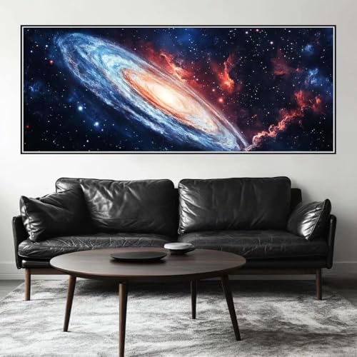Malen Nach Zahlen Weltraum Malen Nach Zahlen Erwachsene Galaxie, 200 X 80 cm XXL Groß Acrylfarben Ölgemälde, DIY Malen Nach Zahlen Kinder Anfänger Set Bastelset für Wand Dekor (Ohne Rahmen) -H781 von Kggyele