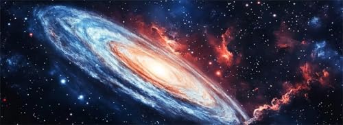Malen Nach Zahlen Weltraum Malen Nach Zahlen Erwachsene Galaxie, 75x225 cm XXL Groß Acrylfarben Ölgemälde, DIY Malen Nach Zahlen Kinder Anfänger Set Bastelset für Wand Dekor (Ohne Rahmen) -H781 von Kggyele