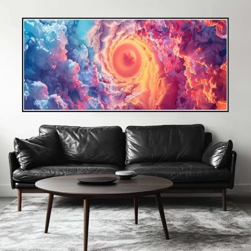 Malen Nach Zahlen Weltraum Malen Nach Zahlen Erwachsene Wolke, 190 X 95 cm XXL Groß Acrylfarben Ölgemälde, DIY Malen Nach Zahlen Kinder Anfänger Paint by Numbers Set für Wand Dekor (Ohne Rahmen) -H485 von Kggyele