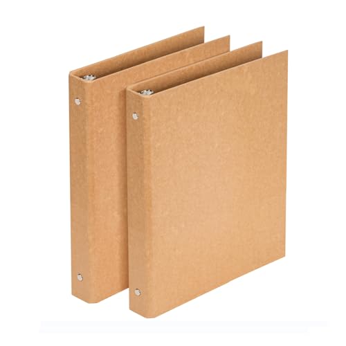 2er Pack A5-Ordner Kraftpapier, Ringbuch Mit 6-Ring-Mechanik, 20 mm Durchmesser, Aktenordner Briefordner Büroordner 2er Pack A5-Ordner Kraftpapier, Ringbuch Mit 6-Ring-Mechanik, 20 mm Durchmesser, Aktenordner Briefordner Büroordner von Khvaeif