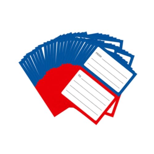 KiBcsLic 200 Blatt Rücksendeadressen-Etiketten, Adressaufkleber für Umschläge, Blau Und Rot KiBcsLic 200 Blatt Rücksendeadressen-Etiketten, Adressaufkleber für Umschläge, Blau Und Rot von KiBcsLic