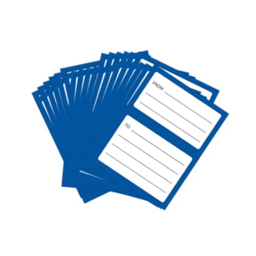 KiBcsLic 200 Blatt Rücksendeadressen-Etiketten, Adressaufkleber für Umschläge, Blau von KiBcsLic