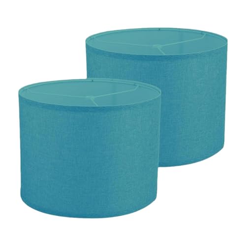 KiBcsLic 2Pcs Tisch Lampe Shades Set Lampenschirme für Tisch Lampe Licht Shades Licht Abdeckungen für Schlafzimmer, Blau von KiBcsLic