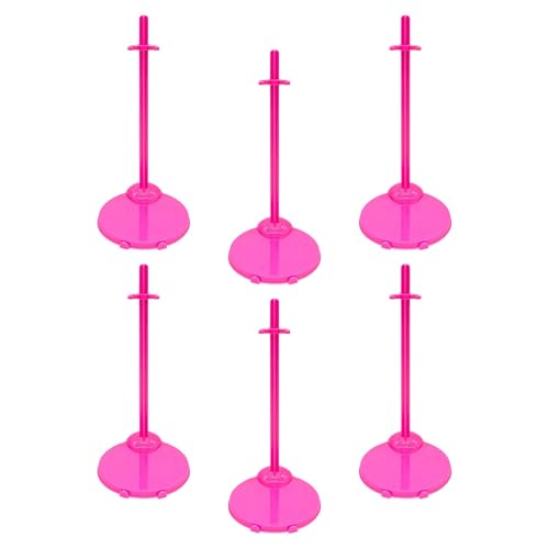 KiBcsLic 6 Stück Puppenständer Puppenhalter Ausstellungsständer Figurenstütze mit Beweglichem Clip Zur Anpassung An Puppenhöhen für Schaufensterdekoration Und, Rosa KiBcsLic 6 Stück Puppenständer Puppenhalter Ausstellungsständer Figurenstütze mit Beweglichem Clip Zur Anpassung An Puppenhöhen für Schaufensterdekoration Und, Rosa von KiBcsLic