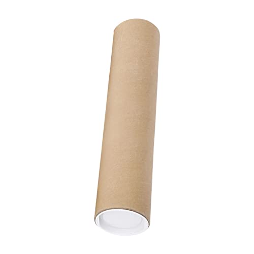 KiBcsLic 76 Mm Versandröhren mit Kappen, Kraftpapier Poster Tragebox, Verpackungsröhren, Runder Kraftpapierröhren Zeichnungshalter, 70CM von KiBcsLic