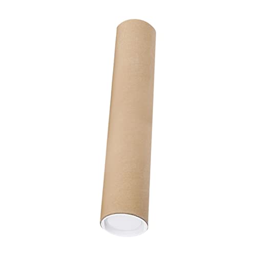 KiBcsLic 76 Mm Versandröhren mit Kappen, Kraftpapier Poster Tragebox, Verpackungsröhren, Runder Kraftpapierröhren Zeichnungshalter, 90CM von KiBcsLic