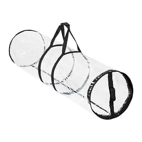 KiBcsLic Aufbewahrungstasche für Weihnachtsgeschenkpapier, Transparenter PVC Organizer für Weihnachtsdekoration, Geschenkpapier für Festivals, Zuhause, Schwarz KiBcsLic Aufbewahrungstasche für Weihnachtsgeschenkpapier, Transparenter PVC Organizer für Weihnachtsdekoration, Geschenkpapier für Festivals, Zuhause, Schwarz von KiBcsLic