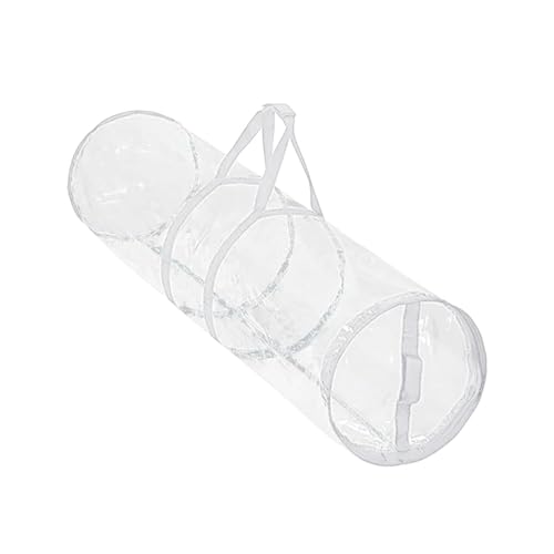 KiBcsLic Aufbewahrungstasche für Weihnachtsgeschenkpapier, Transparenter PVC Organizer für Weihnachtsdekoration, Geschenkpapier für Festivals, Zuhause, Weiß von KiBcsLic