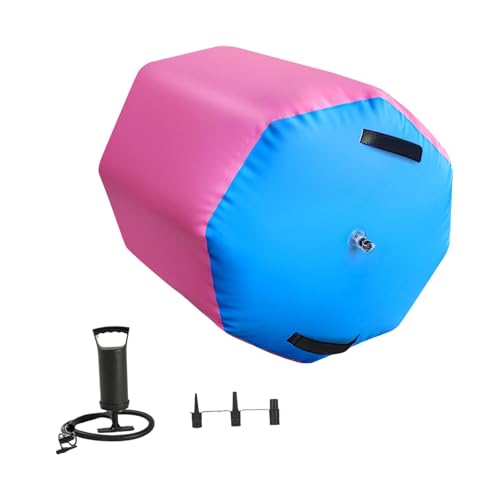 KiBcsLic Aufblasbare Gymnastikrolle mit Handpumpe, Dick, für Gleichgewichtstraining, Professionell Und Multifunktional, 0.5 X 0.7 M von KiBcsLic