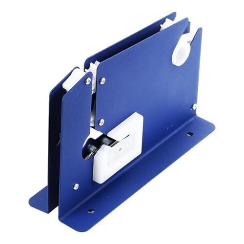 KiBcsLic Bag Versiegelungsbandspender Beutelmaschine Handelsabschnitte Einfach zu Schneiden Manuell Montierbare Anpassungen für 75 Mm Klebeband für Den Verkau, Blau von KiBcsLic