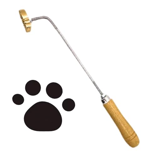 KiBcsLic Branding Eisen für Kuchen Heißprägewerkzeug Aus Metall Und Holzgriff Brotstempel Brennstempel Bäckerei Zubehör für Heimküche Hochzeit BBQ, Katzenpfote KiBcsLic Branding Eisen für Kuchen Heißprägewerkzeug Aus Metall Und Holzgriff Brotstempel Brennstempel Bäckerei Zubehör für Heimküche Hochzeit BBQ, Katzenpfote von KiBcsLic