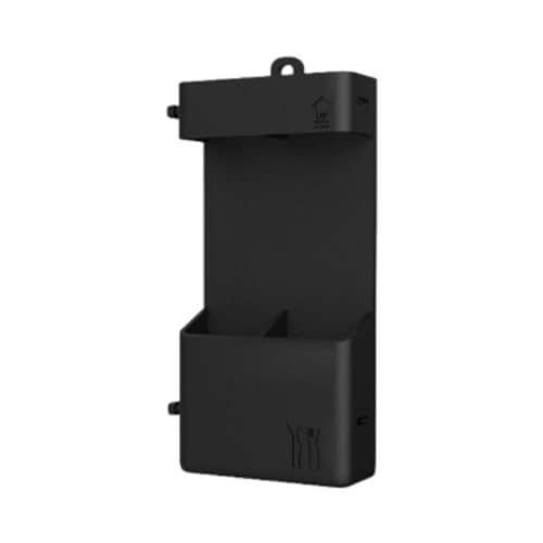 KiBcsLic Chopstick Halter Küchengerätehalter Wandmontierte Aufbewahrungsbox Besteckorganizer für Haushalt Schule Büro, Schwarz von KiBcsLic