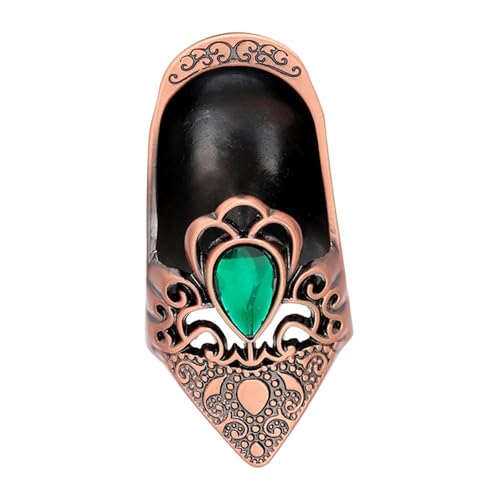KiBcsLic Fingerhut Stickfingerhut Fingerring Nähwerkzeug Und Fingerschutz EIN Stabiles Metallwerkzeug Im Altmodischen Stil für Stickereien Und Quilten, Rotbronze von KiBcsLic