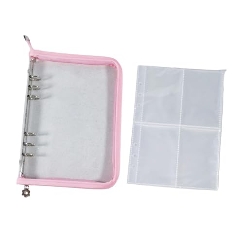 KiBcsLic Fotoalbum Ringbuch Sammelmappe Fotokartenhalter Kartenalbum Nachfüllbar mit 6 Bindung Und 25 Hüllen für Große Kapazität für Die Sichere Organisa, Rosa KiBcsLic Fotoalbum Ringbuch Sammelmappe Fotokartenhalter Kartenalbum Nachfüllbar mit 6 Bindung Und 25 Hüllen für Große Kapazität für Die Sichere Organisa, Rosa von KiBcsLic