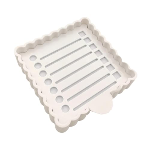 KiBcsLic Haftnotizhalter mit Schablone, Organizer-Notizspender, selbstklebender Notizblockhalter für Haftnotizen, Weiß KiBcsLic Haftnotizhalter mit Schablone, Organizer-Notizspender, selbstklebender Notizblockhalter für Haftnotizen, Weiß von KiBcsLic