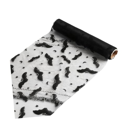 KiBcsLic Halloween Tischläufer Mesh Tischdecke Stickerei Handgearbeitet Leicht Gewicht für Wohnzimmer Küche Bastelarbeit Herbstfest, Schläger KiBcsLic Halloween Tischläufer Mesh Tischdecke Stickerei Handgearbeitet Leicht Gewicht für Wohnzimmer Küche Bastelarbeit Herbstfest, Schläger von KiBcsLic