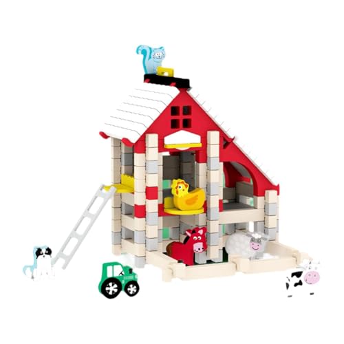 KiBcsLic Holzbausatz für Familienengagement Und Lehrreichen Spaß, Bauernhof KiBcsLic Holzbausatz für Familienengagement Und Lehrreichen Spaß, Bauernhof von KiBcsLic