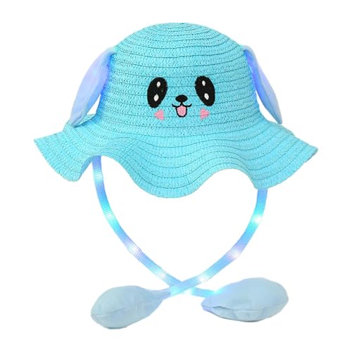 KiBcsLic Kinder Hasenmütze mit Licht für Geburtstagsfeiern Und Outdoor Aktivitäten, Blau, Universal- KiBcsLic Kinder Hasenmütze mit Licht für Geburtstagsfeiern Und Outdoor Aktivitäten, Blau, Universal- von KiBcsLic