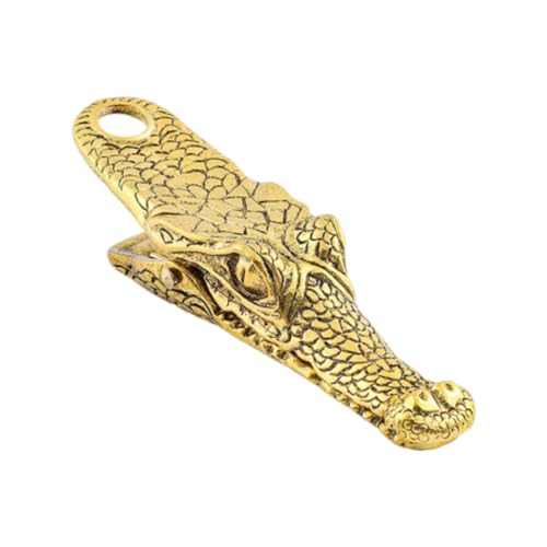 KiBcsLic Krokodil Büroklammer Organizer für Büro Und Zuhause, Altgold KiBcsLic Krokodil Büroklammer Organizer für Büro Und Zuhause, Altgold von KiBcsLic