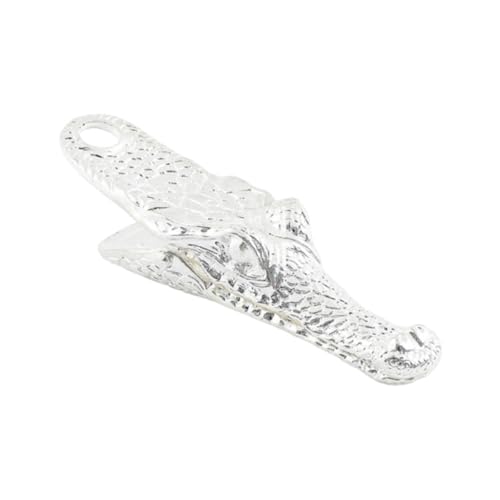 KiBcsLic Krokodil Büroklammer Organizer für Büro Und Zuhause, Silber KiBcsLic Krokodil Büroklammer Organizer für Büro Und Zuhause, Silber von KiBcsLic