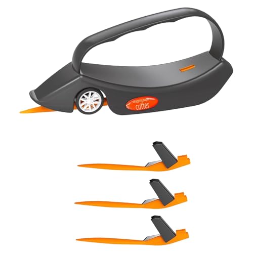 KiBcsLic Papierschneider Geschenkpapier Schneidetool mit Rollschneider Komfortgriff Und Ersatzklingen für Verpackungsarbeiten Kreativatelier Schule, Einzeln Schwarz KiBcsLic Papierschneider Geschenkpapier Schneidetool mit Rollschneider Komfortgriff Und Ersatzklingen für Verpackungsarbeiten Kreativatelier Schule, Einzeln Schwarz von KiBcsLic