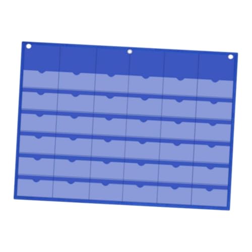 KiBcsLic Pocket Chart Aktenordner Wandtasche Kartenfach Hängesystem 36 Fächer Aus 600D Oxfordstoff Und PVC für Büroorganisation, Blau KiBcsLic Pocket Chart Aktenordner Wandtasche Kartenfach Hängesystem 36 Fächer Aus 600D Oxfordstoff Und PVC für Büroorganisation, Blau von KiBcsLic