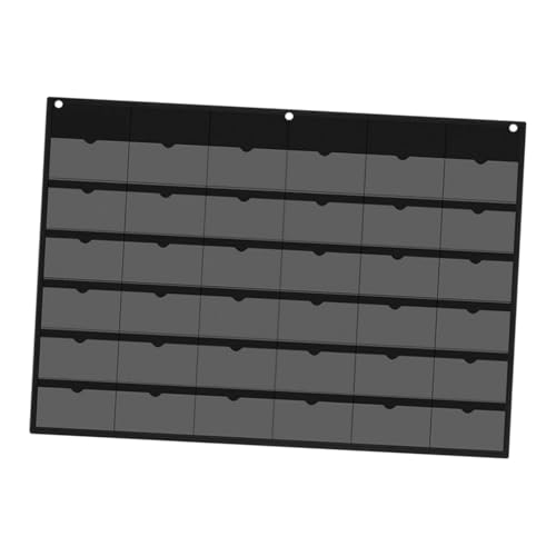 KiBcsLic Pocket Chart Aktenordner Wandtasche Kartenfach Hängesystem 36 Fächer Aus 600D Oxfordstoff Und PVC für Büroorganisation, Schwarz KiBcsLic Pocket Chart Aktenordner Wandtasche Kartenfach Hängesystem 36 Fächer Aus 600D Oxfordstoff Und PVC für Büroorganisation, Schwarz von KiBcsLic
