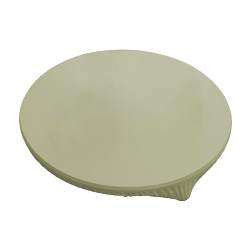 KiBcsLic Tischdecke, Elastisch, Passend für Öl Und Staub, Einfache Tischdecke Aus PU, Schutz für Terrasse Und Esszimmer, Grün Durchmesser 60 cm von KiBcsLic