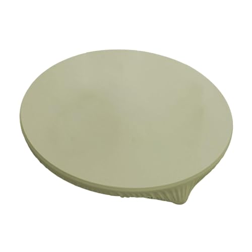 KiBcsLic Tischdecke, Elastisch, Passend für Öl Und Staub, Einfache Tischdecke Aus PU, Schutz für Terrasse Und Esszimmer, Grün Durchmesser 70 cm von KiBcsLic