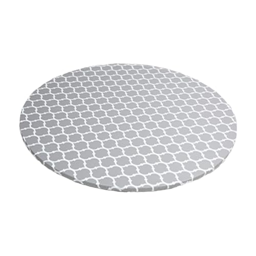 KiBcsLic Tischdecke mit Elastischer Passform, Wasserdichtes Vinyl für Zusammenkünfte Im Freien, 152 cm von KiBcsLic