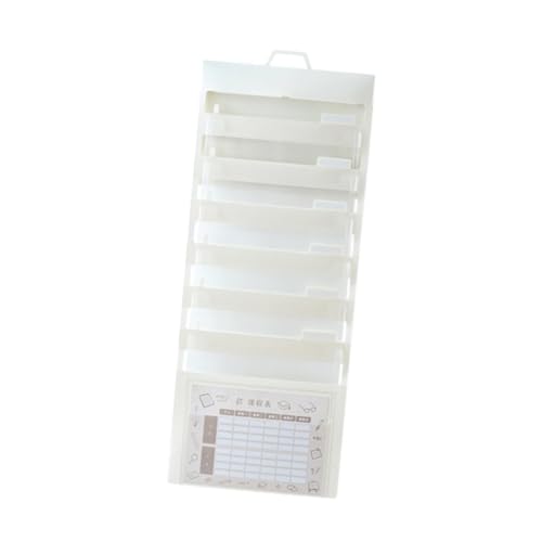 KiBcsLic Wandmontierter Aktenordner mit 6 Fächern für Büro Und Klassenzimmer, Konzipiert für Brief Und A4 Papier, Weiß KiBcsLic Wandmontierter Aktenordner mit 6 Fächern für Büro Und Klassenzimmer, Konzipiert für Brief Und A4 Papier, Weiß von KiBcsLic