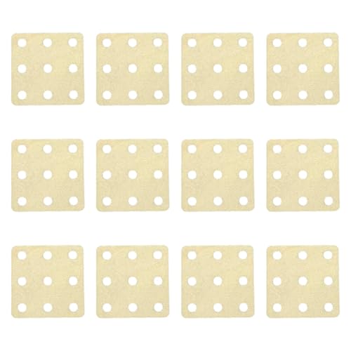 KiBcsLic Webstuhlkarten Zum Selbermachen, Quadratische Webwerkzeuge Aus Holz mit 9 Löchern, 12 StÜcke KiBcsLic Webstuhlkarten Zum Selbermachen, Quadratische Webwerkzeuge Aus Holz mit 9 Löchern, 12 StÜcke von KiBcsLic