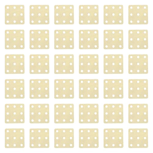 KiBcsLic Webstuhlkarten Zum Selbermachen, Quadratische Webwerkzeuge Aus Holz mit 9 Löchern, 36 StÜcke KiBcsLic Webstuhlkarten Zum Selbermachen, Quadratische Webwerkzeuge Aus Holz mit 9 Löchern, 36 StÜcke von KiBcsLic