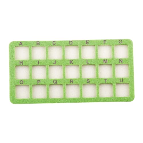 KiBcsLic rutschfeste Perlenmatte, Perlen Organizer mit 21 Fächern Zum Basteln, Perlenmatte Aus Schwamm für Halsketten, GrÜn KiBcsLic rutschfeste Perlenmatte, Perlen Organizer mit 21 Fächern Zum Basteln, Perlenmatte Aus Schwamm für Halsketten, GrÜn von KiBcsLic