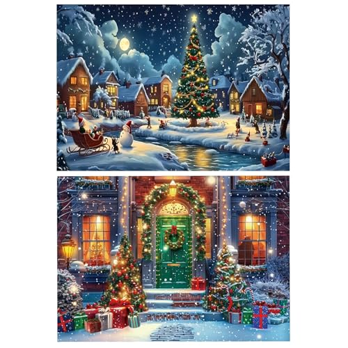 KiKiHong 2 Stück Diamond Painting Weihnachten Neu Erwachsene DIY 5D Weihnachten Diamond Painting Weihnachtsdeko Diamant Malerei Diamond Art Kits Home Wall Decor 30x40cm KiKiHong 2 Stück Diamond Painting Weihnachten Neu Erwachsene DIY 5D Weihnachten Diamond Painting Weihnachtsdeko Diamant Malerei Diamond Art Kits Home Wall Decor 30x40cm von KiKiHong