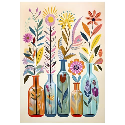 KiKiHong DIY Diamond Painting blumen,Diamond Painting Erwachsene mit Diamont Painting Zubehör,Malen Nach Zahlen Blumen,Heimdekoration(30x40cm) von KiKiHong