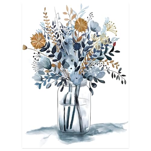 KiKiHong Diamond Painting Blumen,DIY Diamond Painting Erwachsene,Diamond Painting Set für Erwachsene und Kinder für Home Decor(30x40cm) von KiKiHong