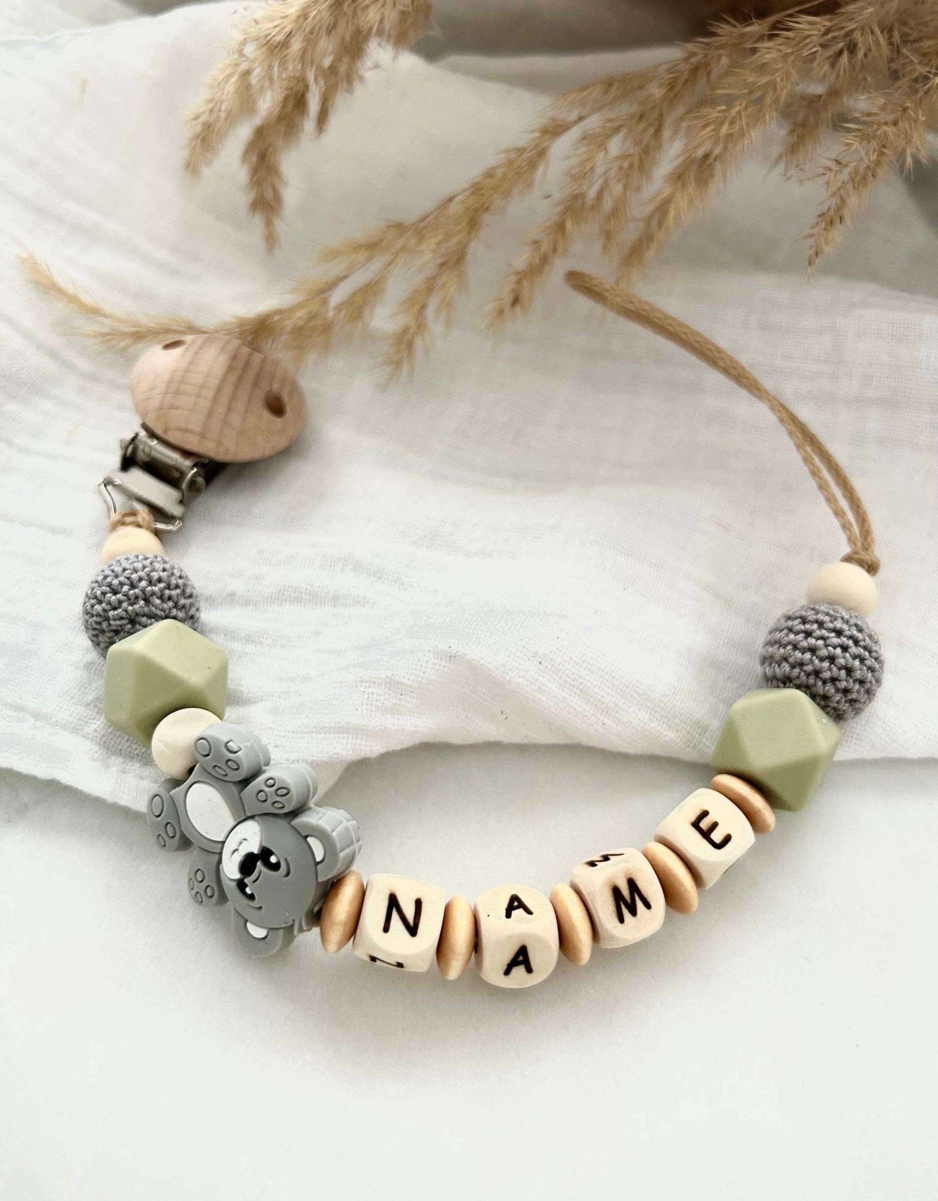 Schnullerkette Mit Namen | Personalisiert Koala Jungel Schnullerkette Mit Namen | Personalisiert Koala Jungel von KiLiLuNi