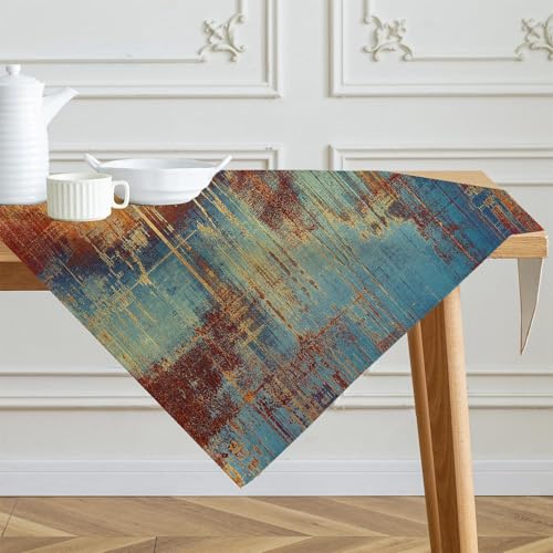 Tischdecke 100x100 cm Orange Bunt Modern Mittelläufer Kunst Gemälde Tischdecken Kurz Leinen Tisch Deko Abwaschbar Dekoration Aesthetic Tischdecke für Herbst Party Hochzeiten Feiertage Geburtstag Tischdecke 100x100 cm Orange Bunt Modern Mittelläufer Kunst Gemälde Tischdecken Kurz Leinen Tisch Deko Abwaschbar Dekoration Aesthetic Tischdecke für Herbst Party Hochzeiten Feiertage Geburtstag von Kiatuniya